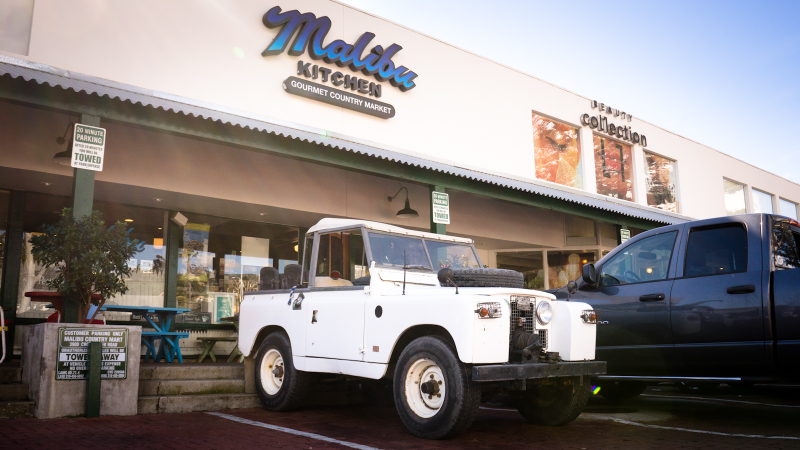 Illustration for article titled Tiny horses, Porsches, and dogs in Land Rovers: strange days in
Malibu
